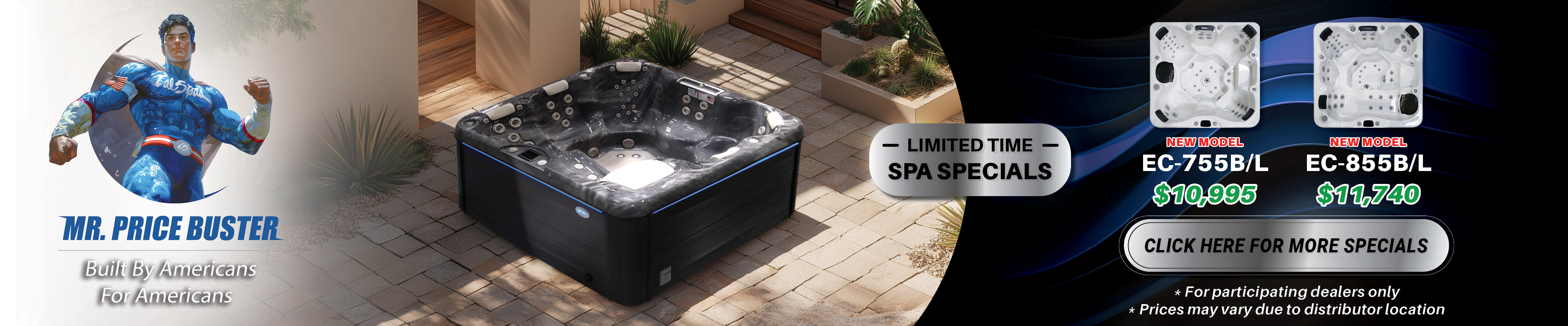 Calspas hot tub being used in a family setting - Newton